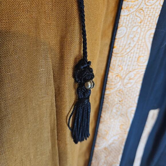 Randi Hilleso Art to wear silk linen lounge jacket. Size M - Picture 7 of 16